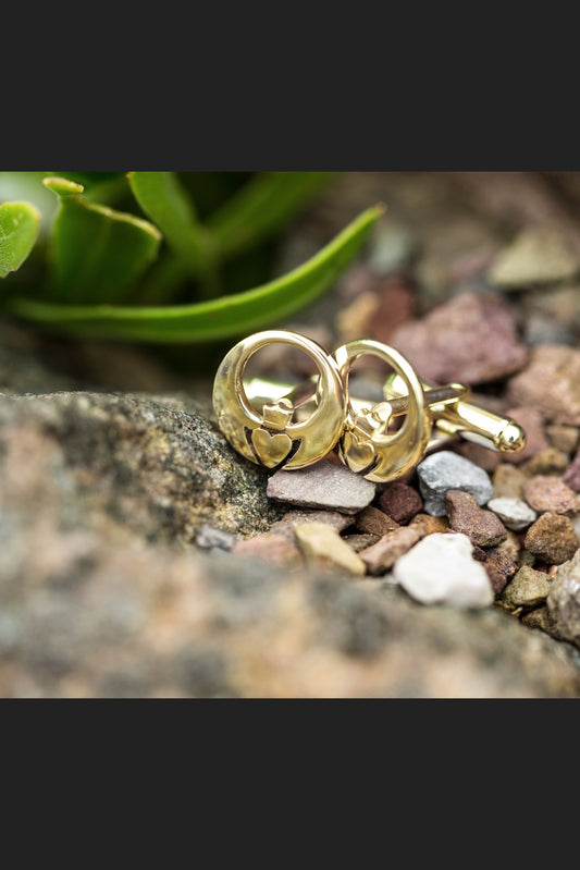 Gold Claddagh Cufflinks