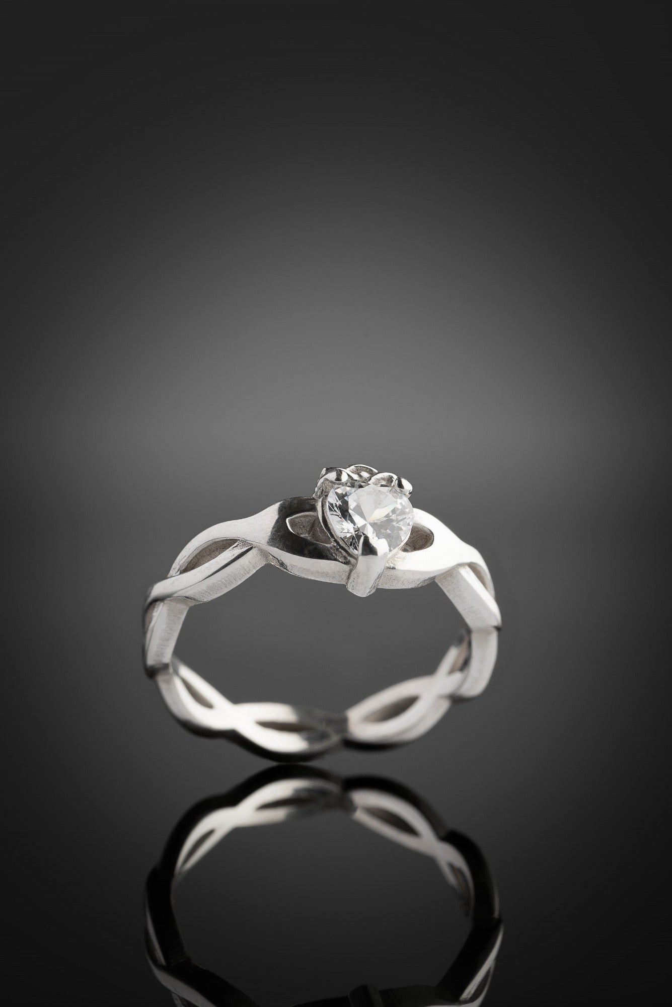 Diamond Claddagh Ring