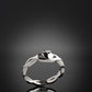 White Gold Claddagh Ring Twist band