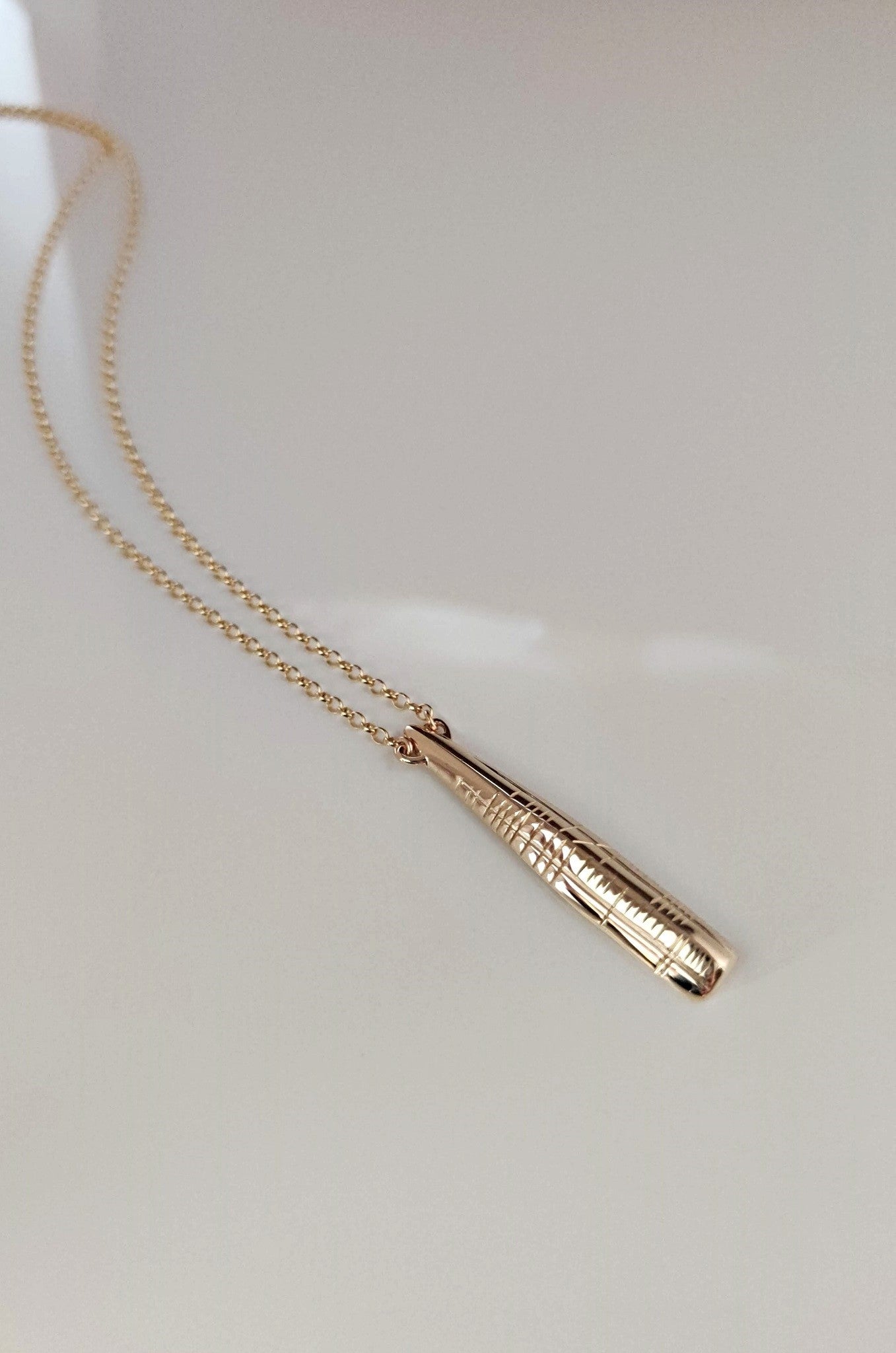 Ogham family pendant gold plated silver