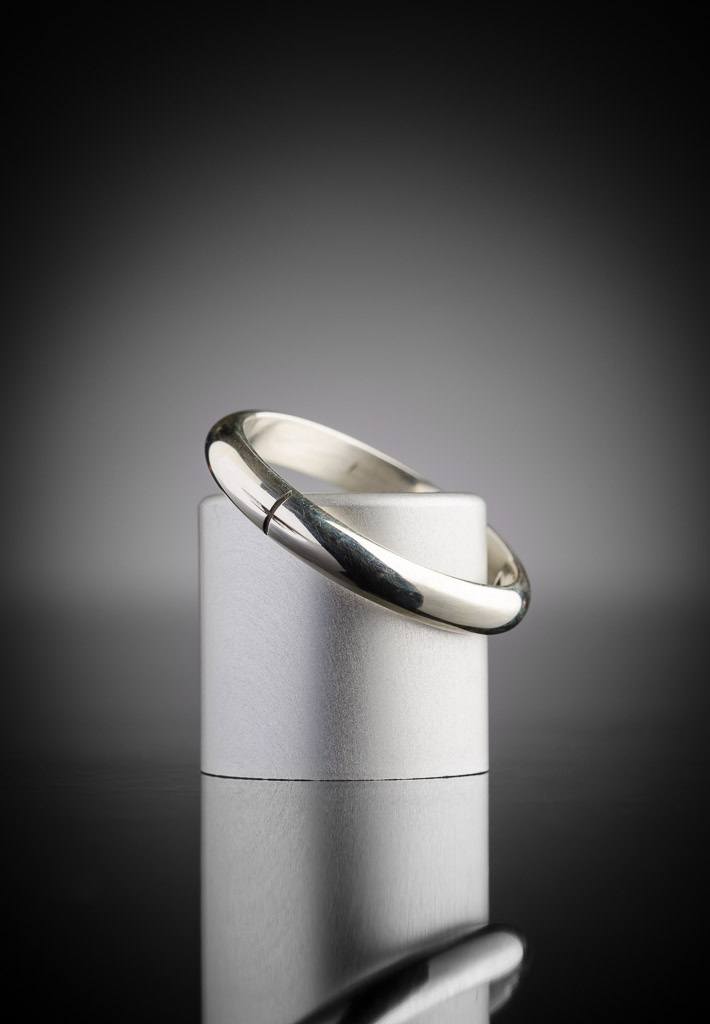 White Gold Ogham Ring