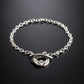 silver claddagh bracelet