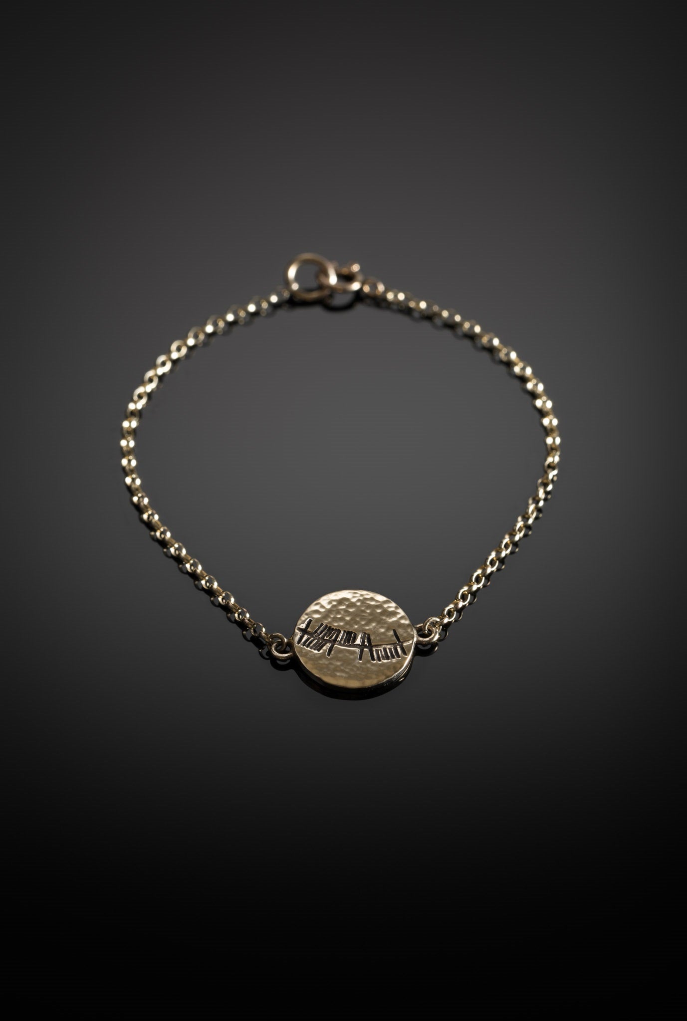 gold anam cara bracelet