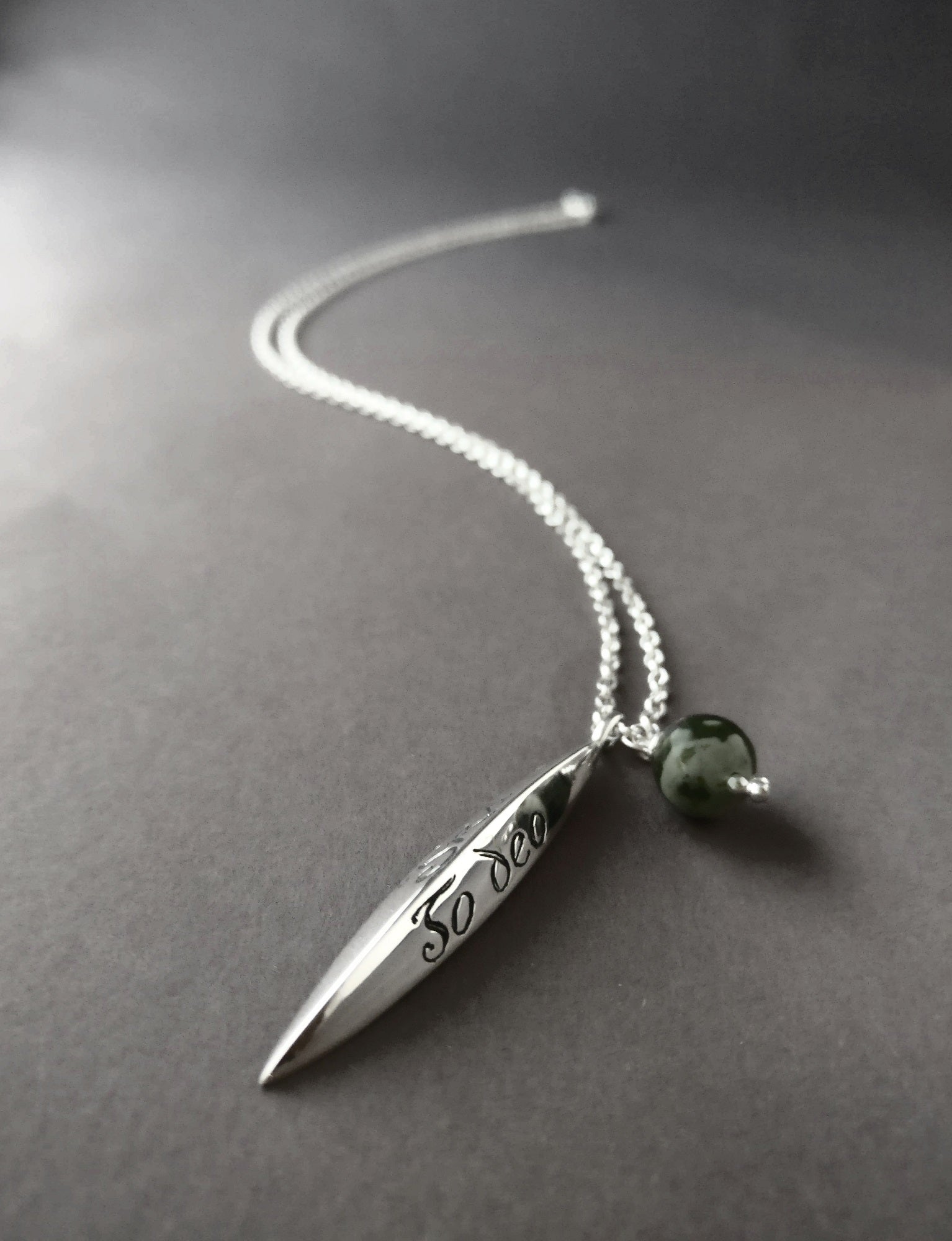 Gra go deo love forever Pendant with Connemara Marble