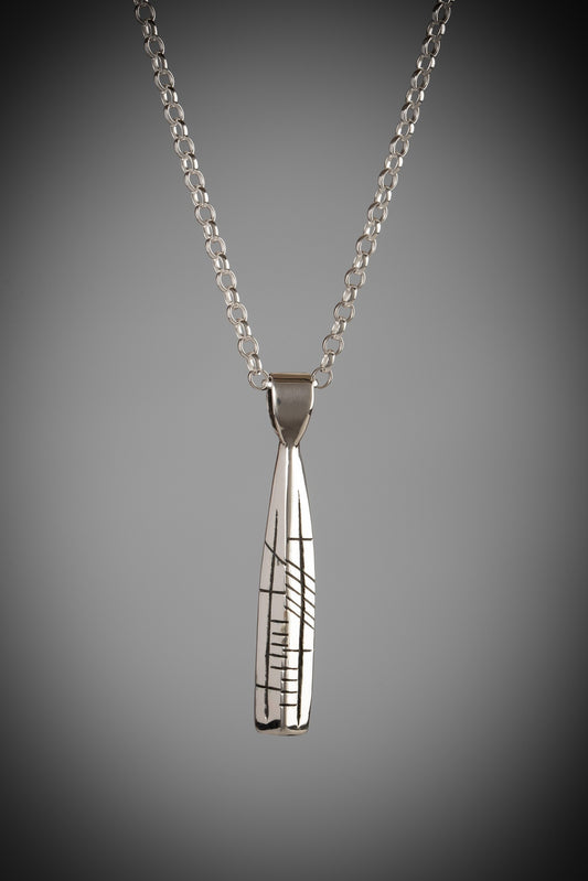 Ogham family pendant for men