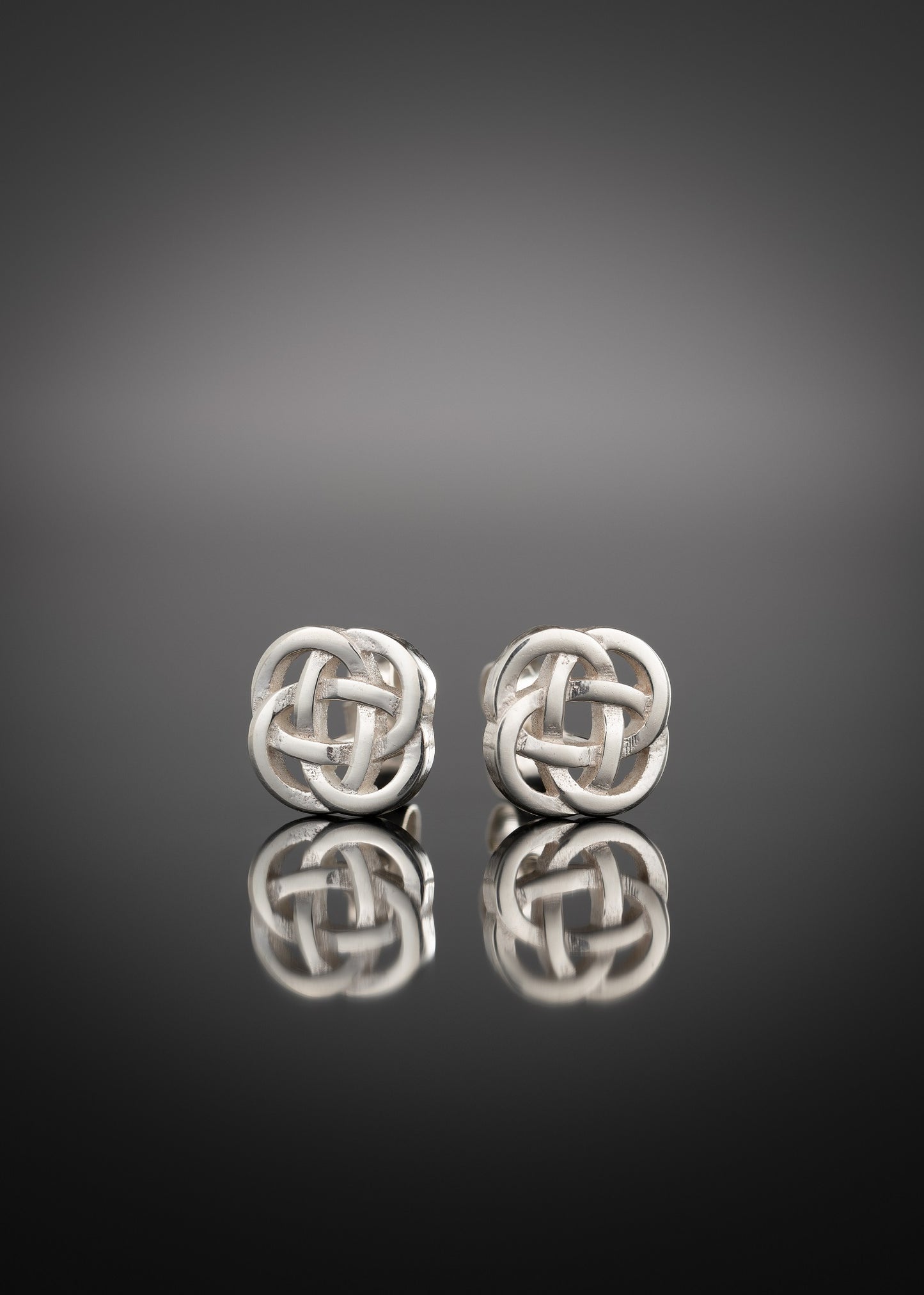 silver celtic knot earrings