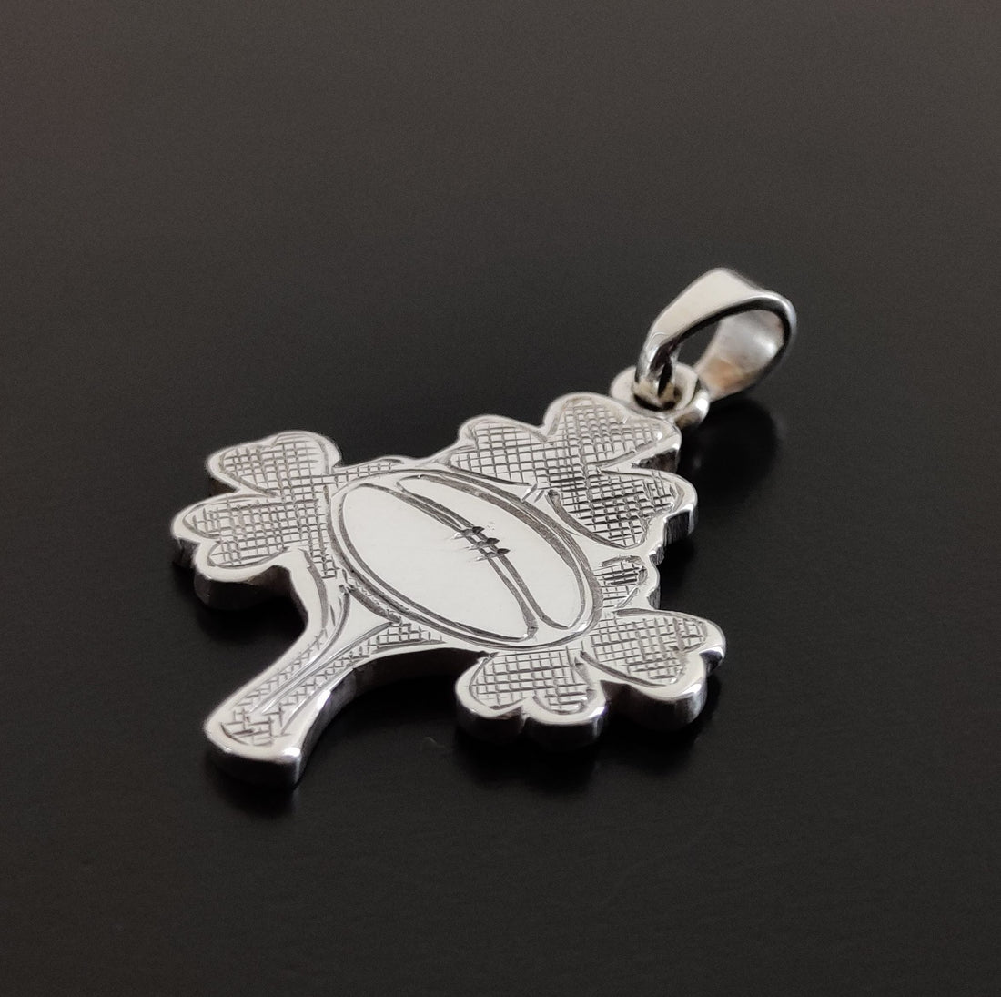 The finish IRFU pendant from Eileen Moylan of Claddagh Design