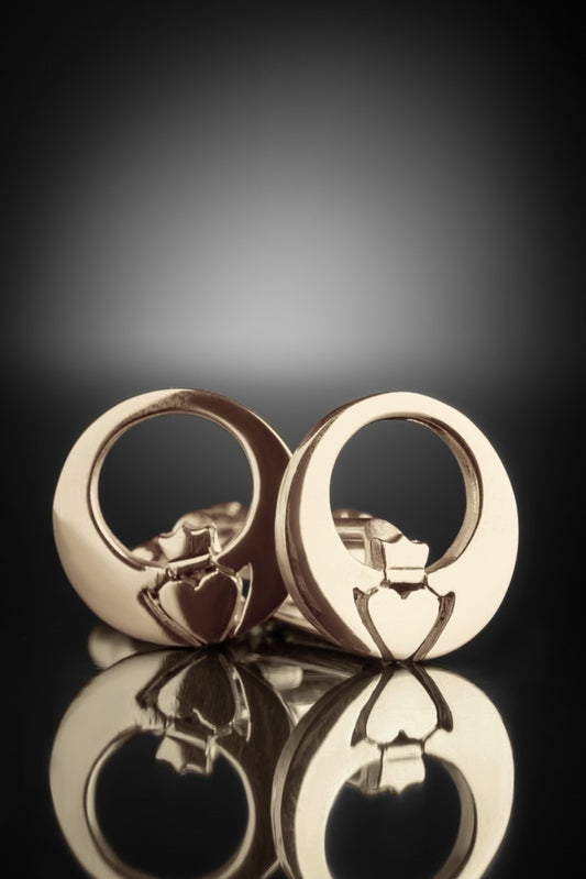 Gold Claddagh Cufflinks