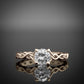 celtic diamond engagement ring in gold 