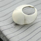 Irish torc cufflinks on shirt