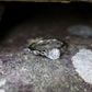 Celtic Diamond Engagement Ring in white gold