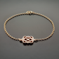 Celtic love knot bracelet in gold