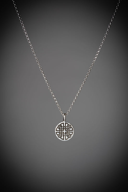 Dara Knot pendant necklace in sterling silver