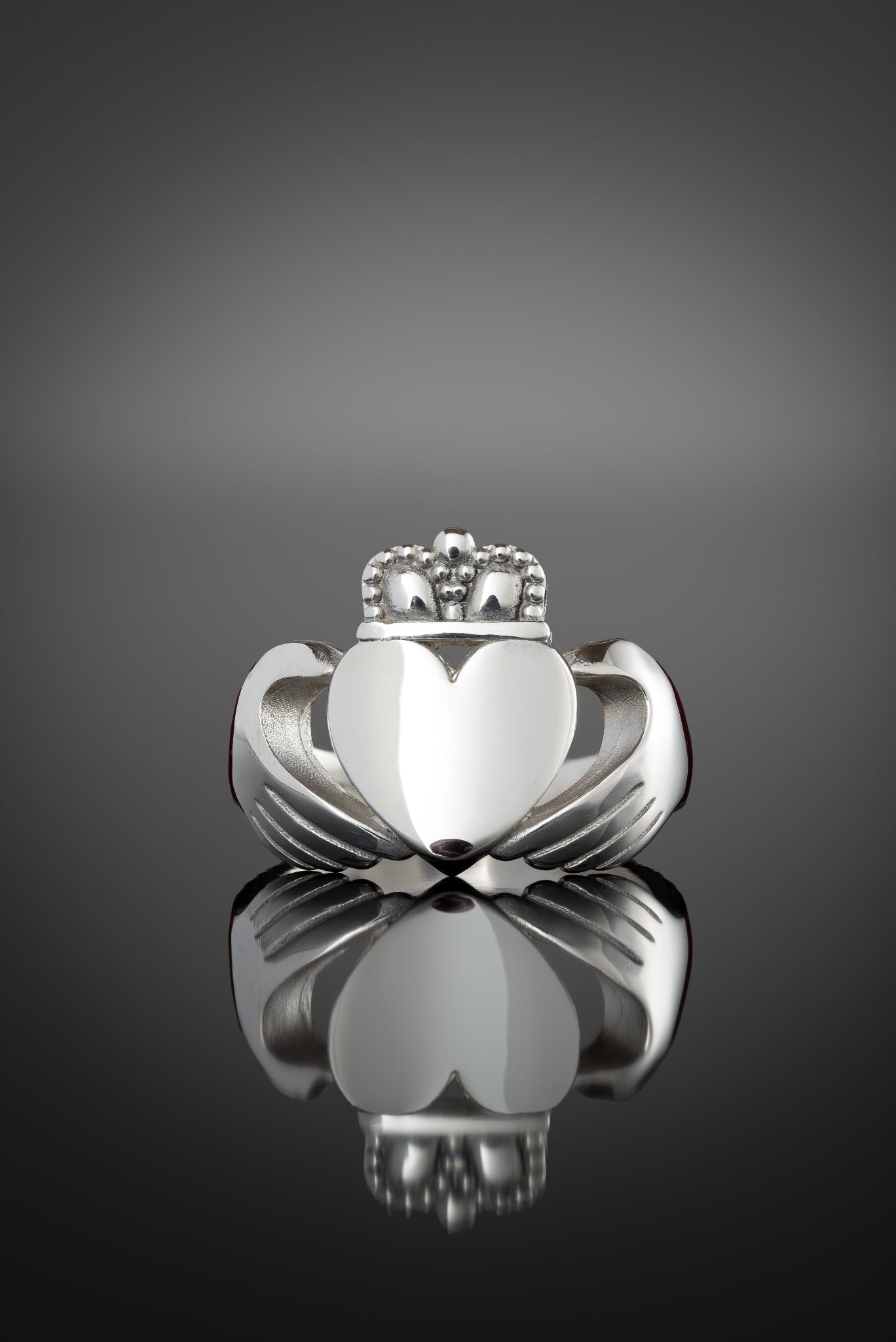 extra large chunky claddagh ring