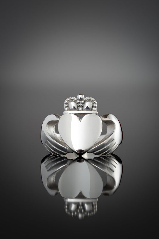 extra large chunky claddagh ring