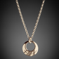 Gold ogham gra pendant necklace