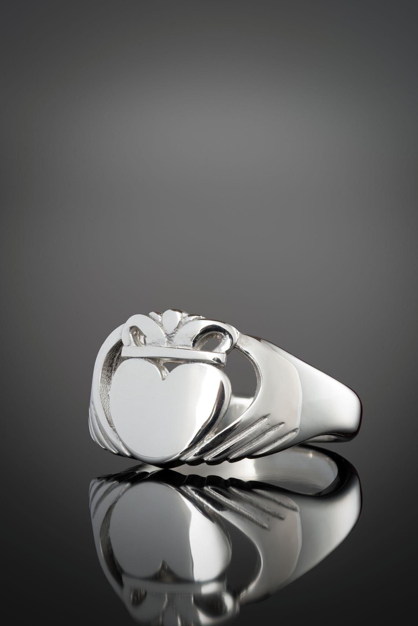 statement claddagh ring