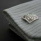 celtic knot cufflinks in silver 