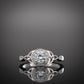 Celtic Knot Engagement Ring in white gold
