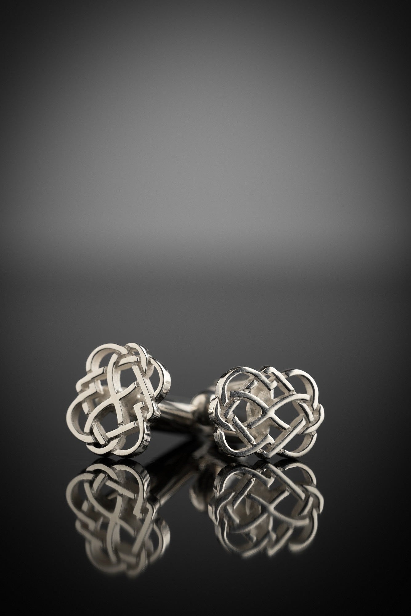 Celtic Love Knot Cufflinks in silver