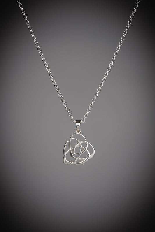 Celtic motherhood knot necklace sterling silver
