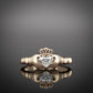 diamond claddagh ring in gold