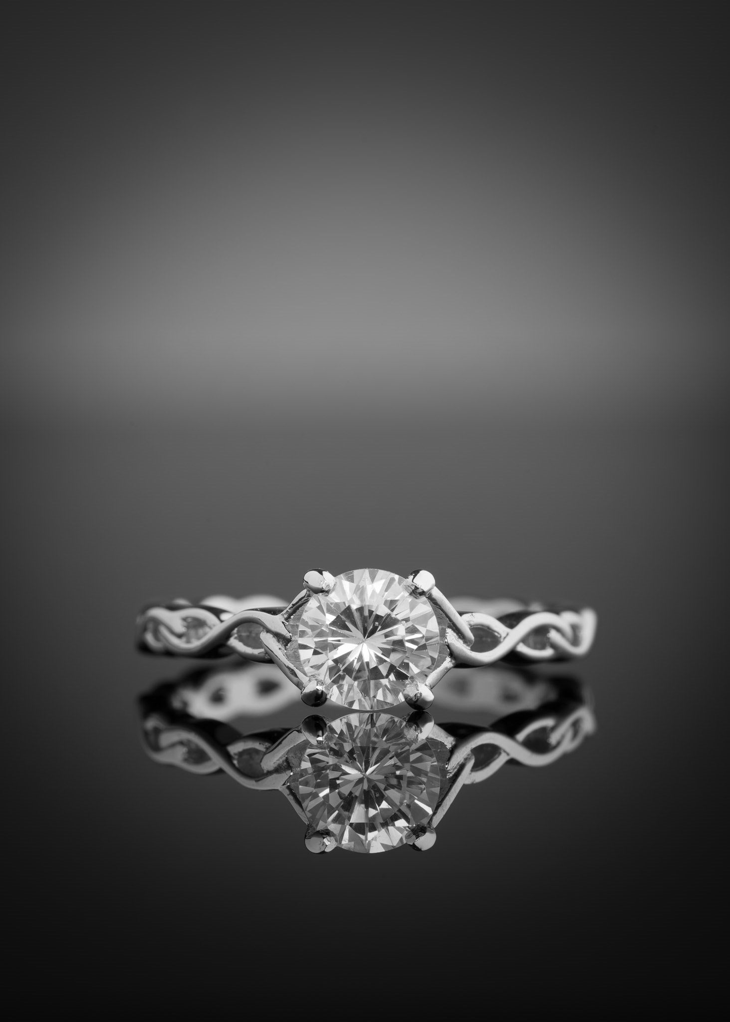 Celtic Diamond Engagement Ring