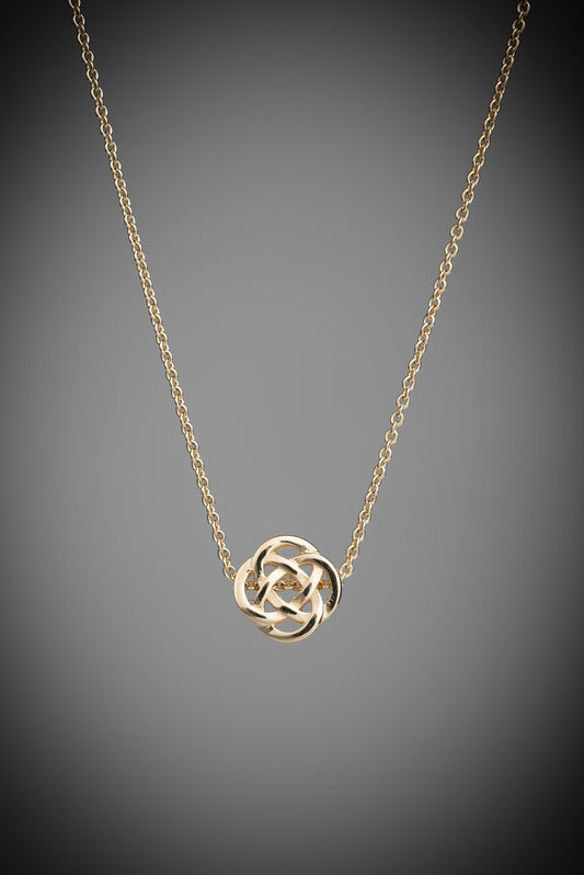 gold celtic knot pendant