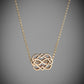 Gold Celtic love knot pendant necklace