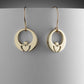 Gold claddagh earrings