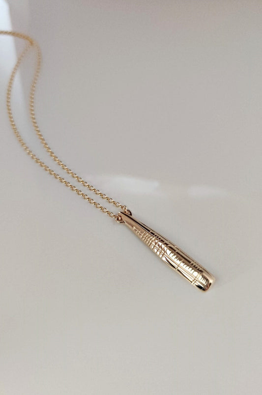 Ogham family pendant gold plated silver