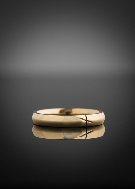 Gold Ogham Wedding Ring Ladies Court