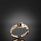 Gold Twist Claddagh Ring