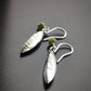 silver anam cara earrings with connemara marble