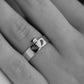 Heart of gold claddagh ring white gold