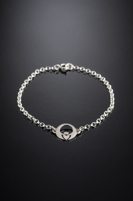 Contemporary Claddagh Bracelet silver