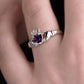 Birthstone Claddagh ring