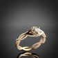 Diamond Claddagh ring in gold