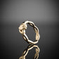 Gold Twist Claddagh Ring