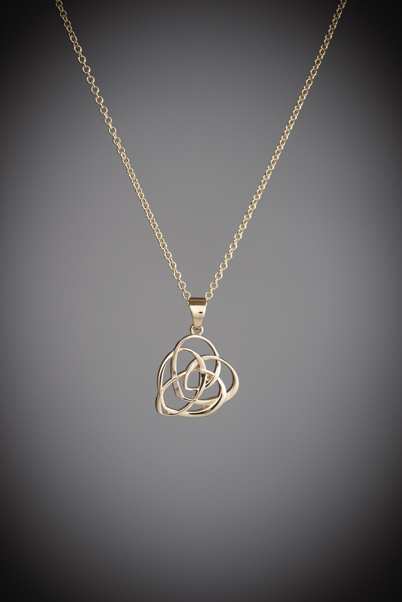 Gold Celtic Motherhood Knot Necklace
