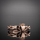 rose gold twist claddagh ring