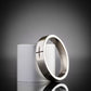 Ogham wedding ring white gold