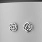 silver celtic knot earrings studs