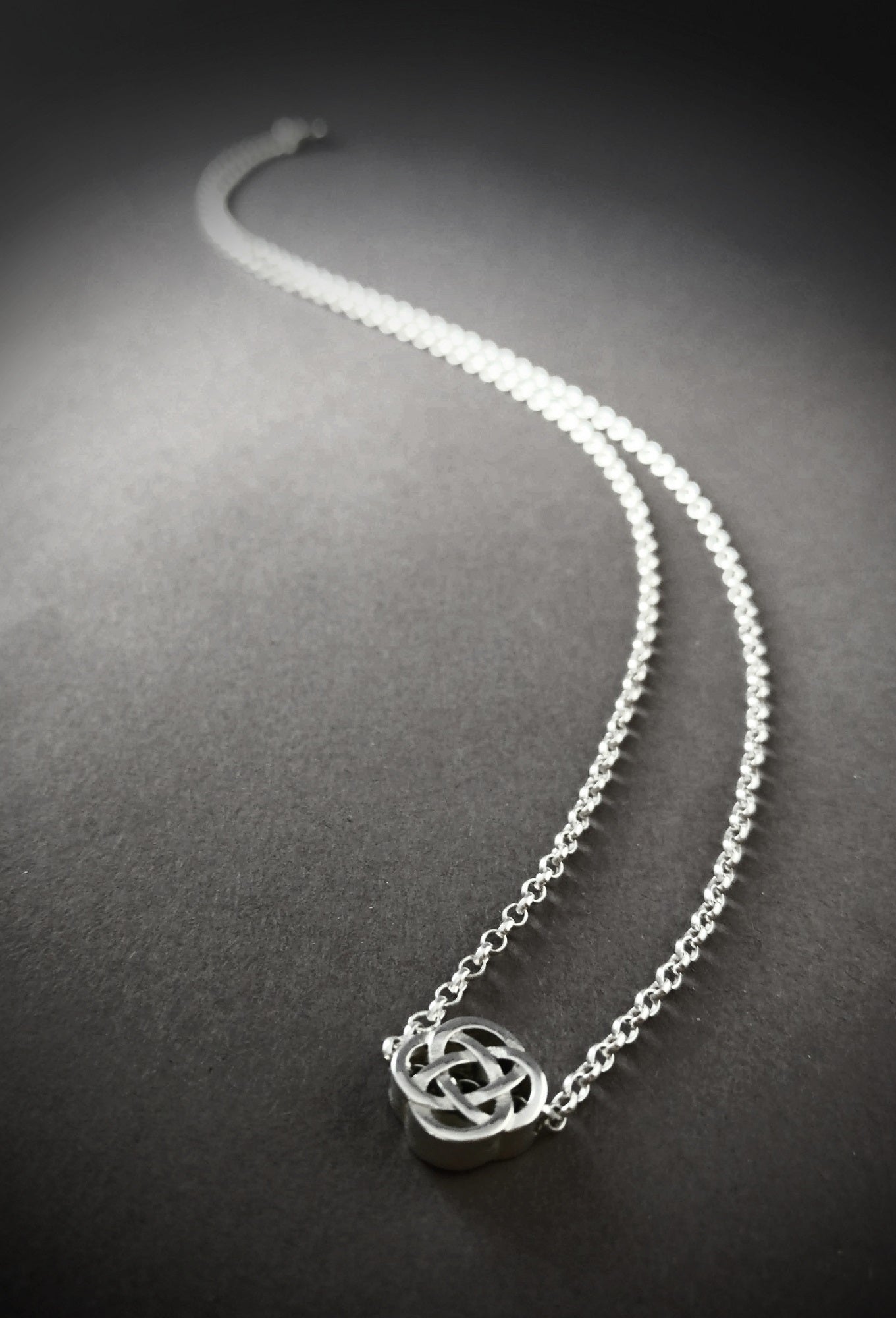 silver celtic knot pendant