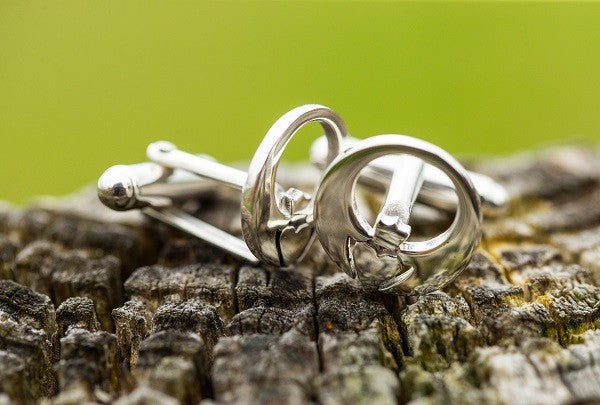 Silver Claddagh Cufflinks