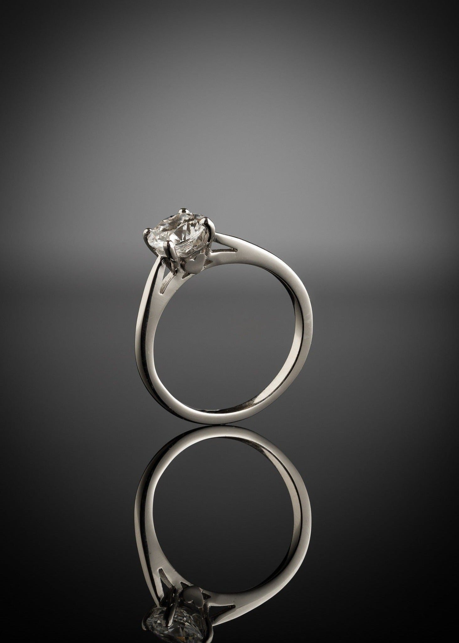 Diamond Engagement Ring with Claddagh setting