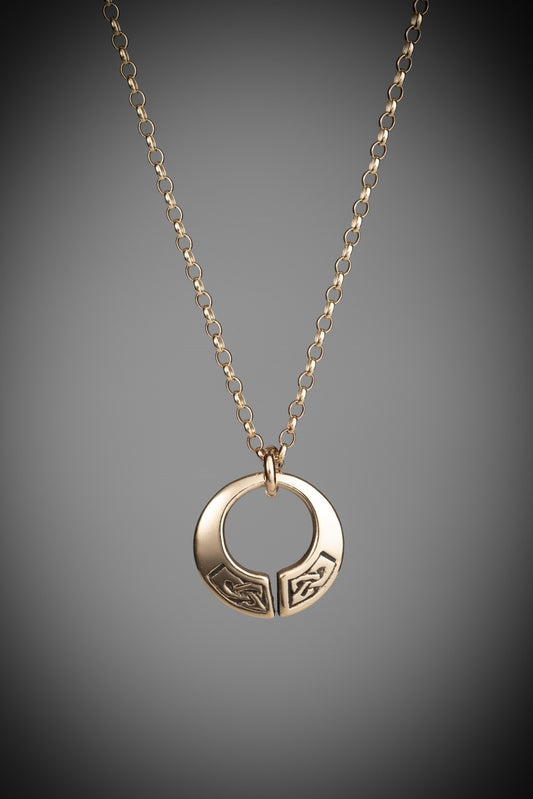 Celtic Torc pendant in gold