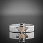 Two Tone Contemporary Claddagh Ring
