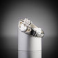White Gold Claddagh Ring side profile