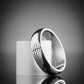 Men's white gold Ogham ring